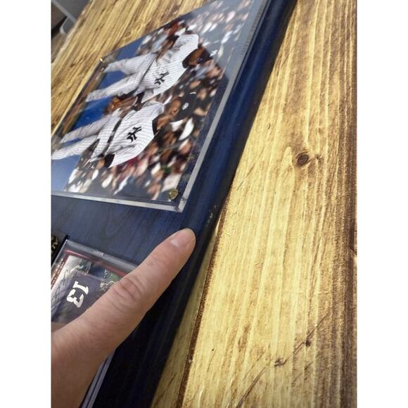 MLB ALEX RODRIGUEZ & DEREK JETER NY YANKEES 14"x11" Photo And 2 Cards Wooden - Picture 8 of 11